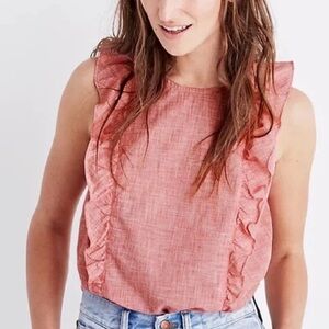 Madewell Bellflower Ruffle Top